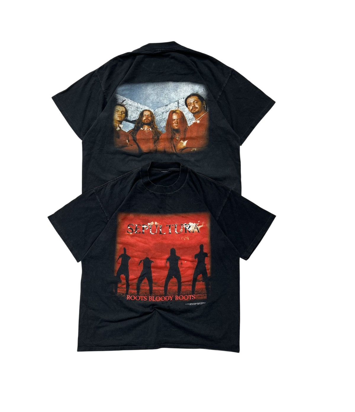 Band Tees Rare Tshirt Sepultura Roots Bloody Roots 1996 Vintage Size US L / EU 52-54 / 3 - 1 Thumbnail
