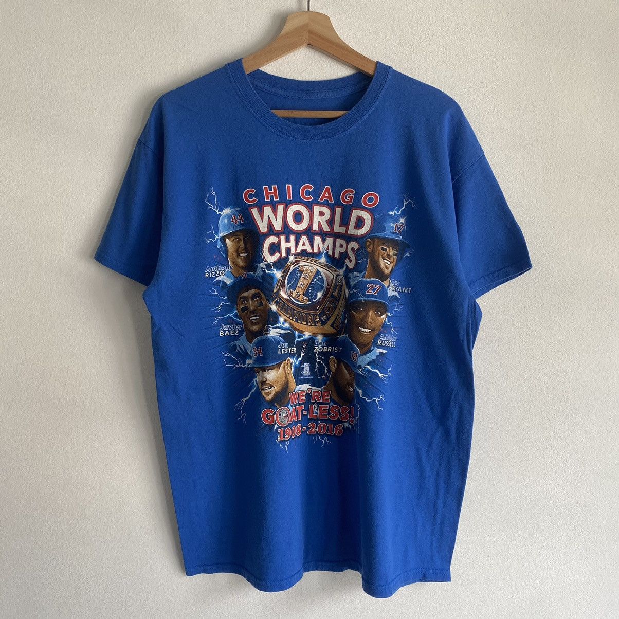 MLB × Vintage Vintage Chicago World Champs Rap Tee Style Size US L / EU 52-54 / 3 - 1 Thumbnail