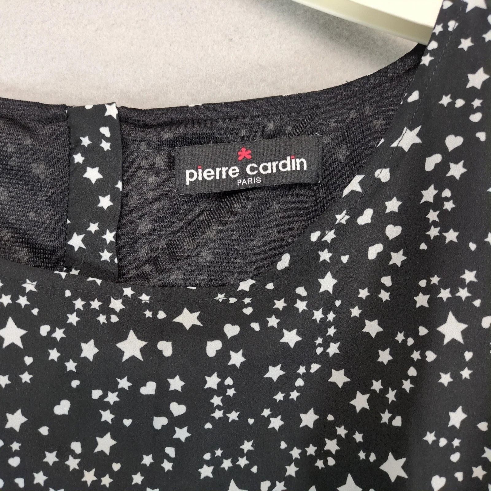 Pierre Cardin Pierre Cardin Paris Hearts & Stars Print Black White Dress M Size M / US 6-8 / IT 42-44 - 3 Thumbnail