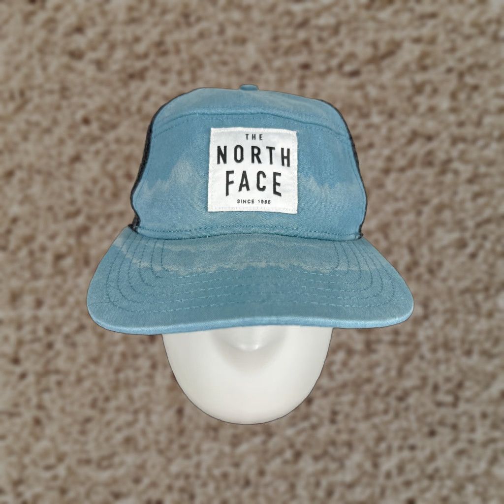The North Face The North Face Hat Cap Snapback Adult Blue Panel Trucker Distressed Poly 1966 Size ONE SIZE - 1 Thumbnail
