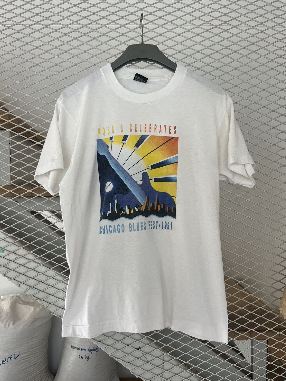 Vintage Vintage ROSA’S Celebrates Chicago Blues Fest 1991’s Tshirt Size US L / EU 52-54 / 3 - 2 Thumbnail