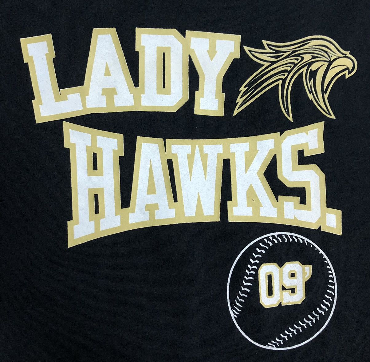Vintage Vintage Port And Company Lady Hawks Coach "D" T-Shirt Size US XL / EU 56 / 4 - 3 Thumbnail