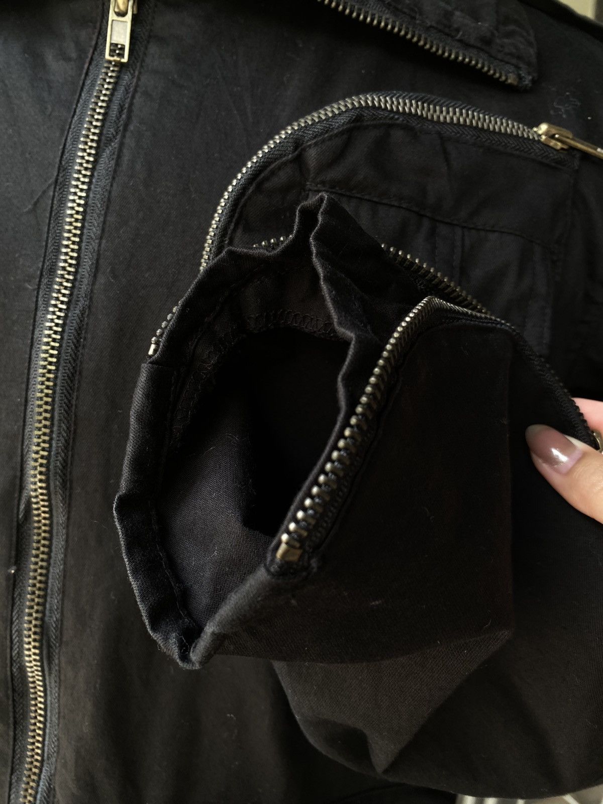 HARE Hare Black Biker Cargo Denim Jacket. Size US M / EU 48-50 / 2 - 9 Thumbnail