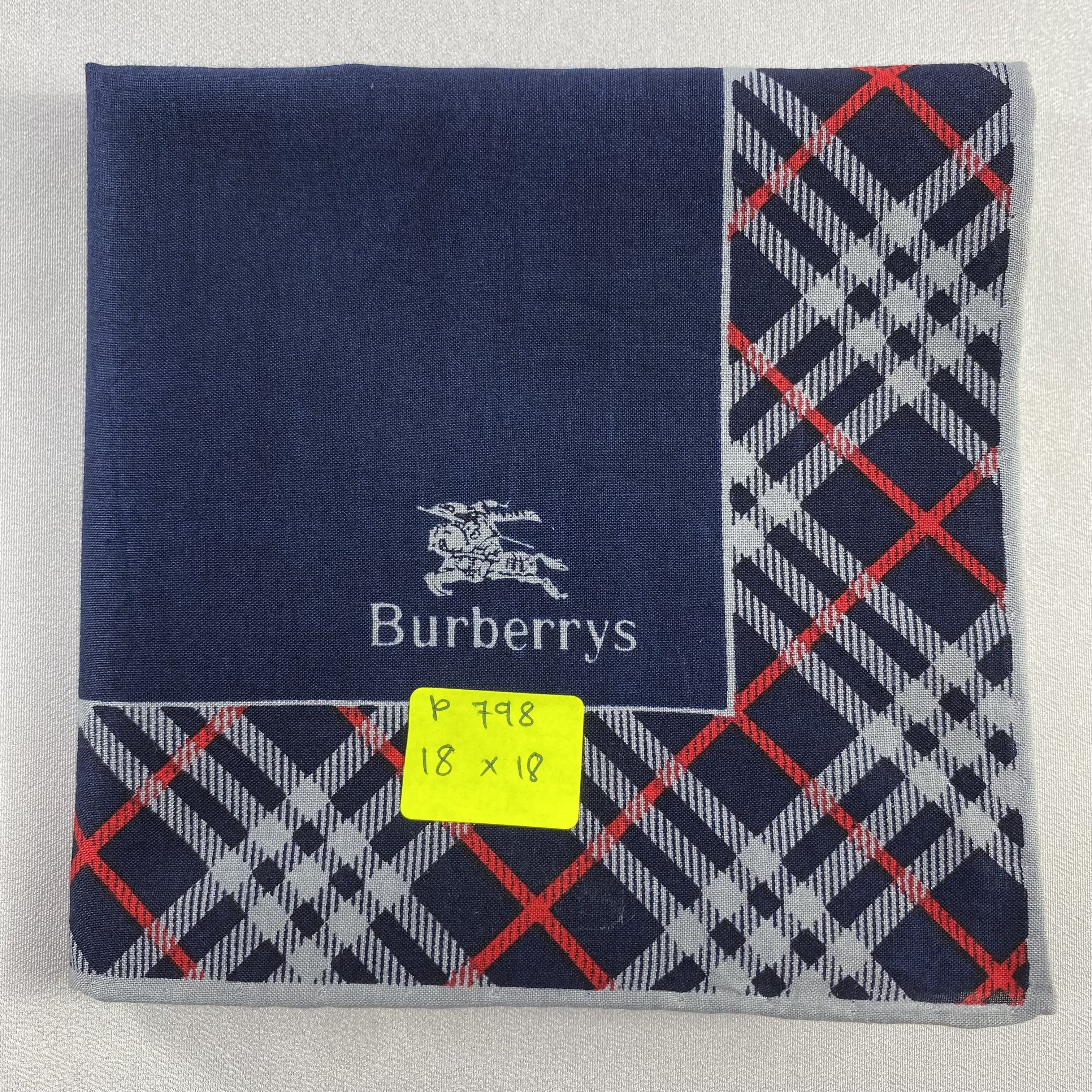 Burberry × Vintage Burberry Handkerchief / Neckerchief / Bandana-P798 Size ONE SIZE - 5 Thumbnail