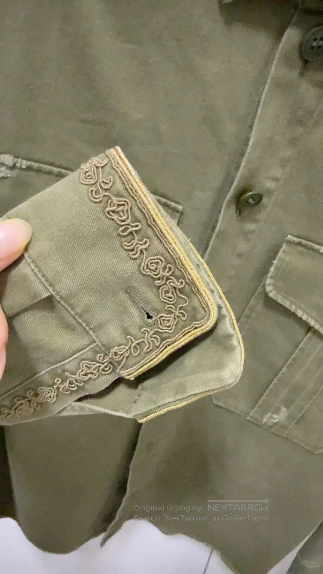 Saint Laurent Paris Saint Laurent Olive Military Shirt. Size US M / EU 48-50 / 2 - 5 Thumbnail