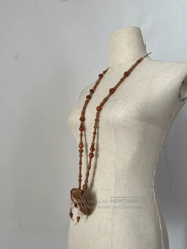 Ann Demeulemeester Ann Demeulemeester Necklace Wooden Beads Brown Size ONE SIZE - 3 Thumbnail