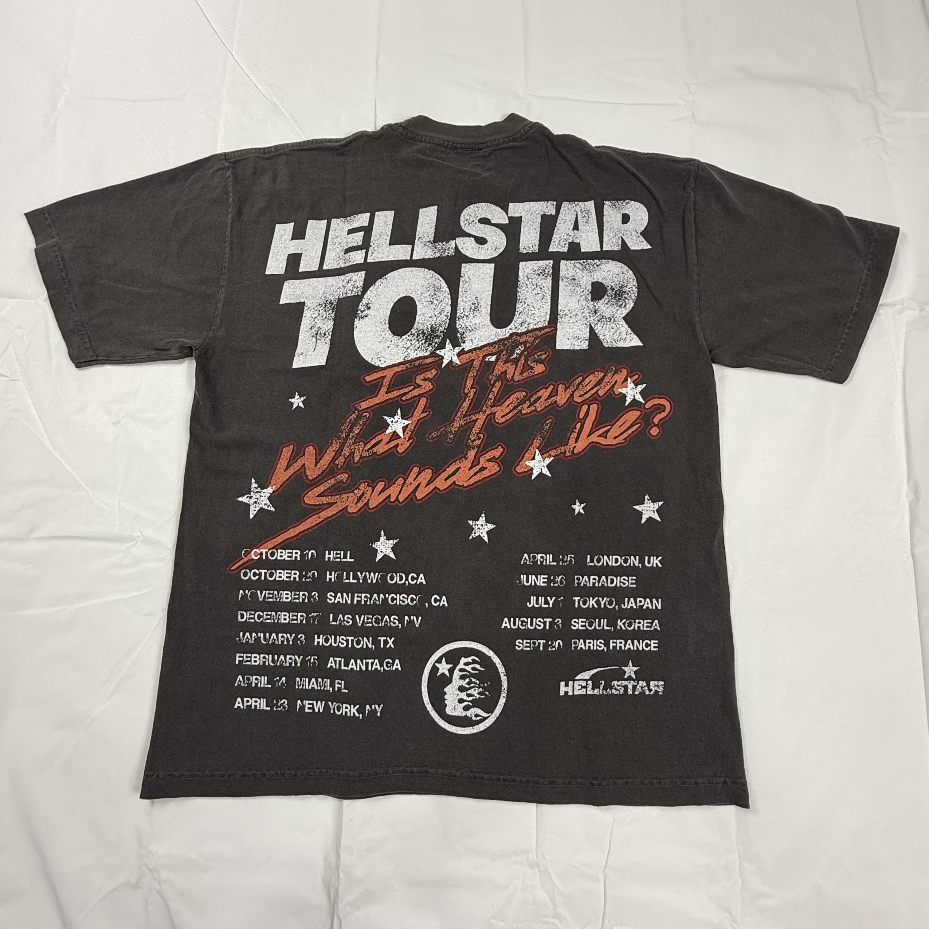 HELLSTAR Hellstar 2023 Exclusive Tour T-Shirt Faded Black Size US L / EU 52-54 / 3 - 2 Thumbnail