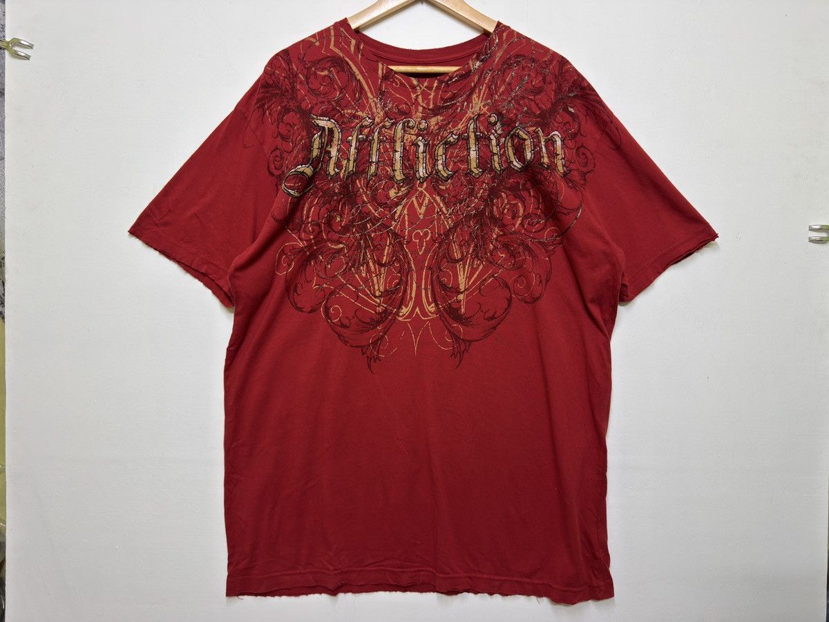 Affliction Affliction Gothic Shield & Angel Wings Graphic Back Print Size US XL / EU 56 / 4 - 9 Thumbnail