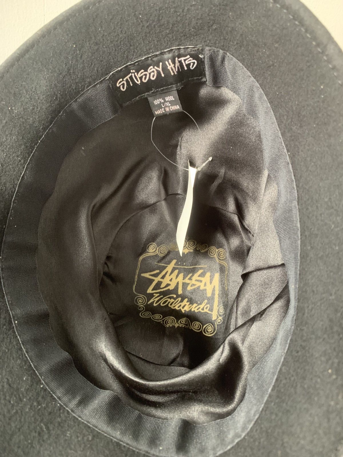 Stussy Vintage Stussy Headgear All BLACK Fedora Hat Size ONE SIZE - 3 Thumbnail