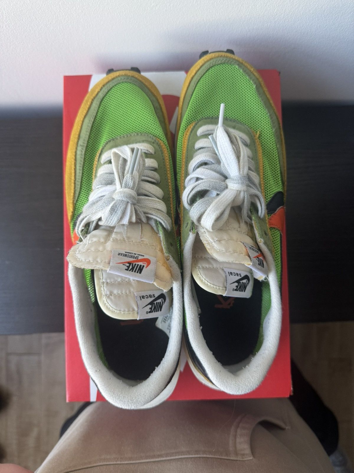 Nike × Sacai Sacai x Nike Green/Orange Size US 10.5 / EU 43-44 - 7 Thumbnail