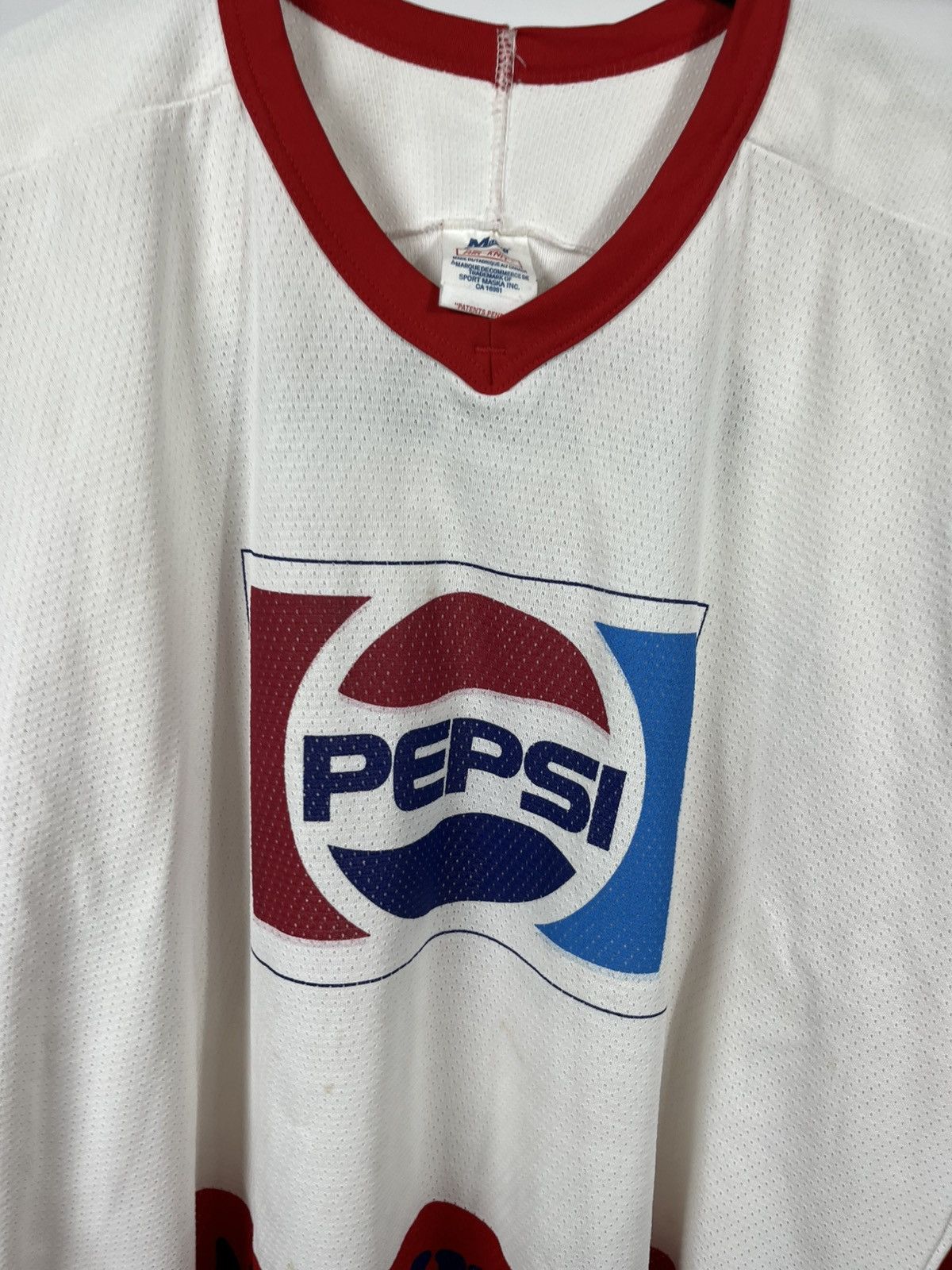 Ccm Vintage Pepsi Hockey Jersey Scarsini #44 Maska TG/XL Canada Size US XL / EU 56 / 4 - 3 Thumbnail