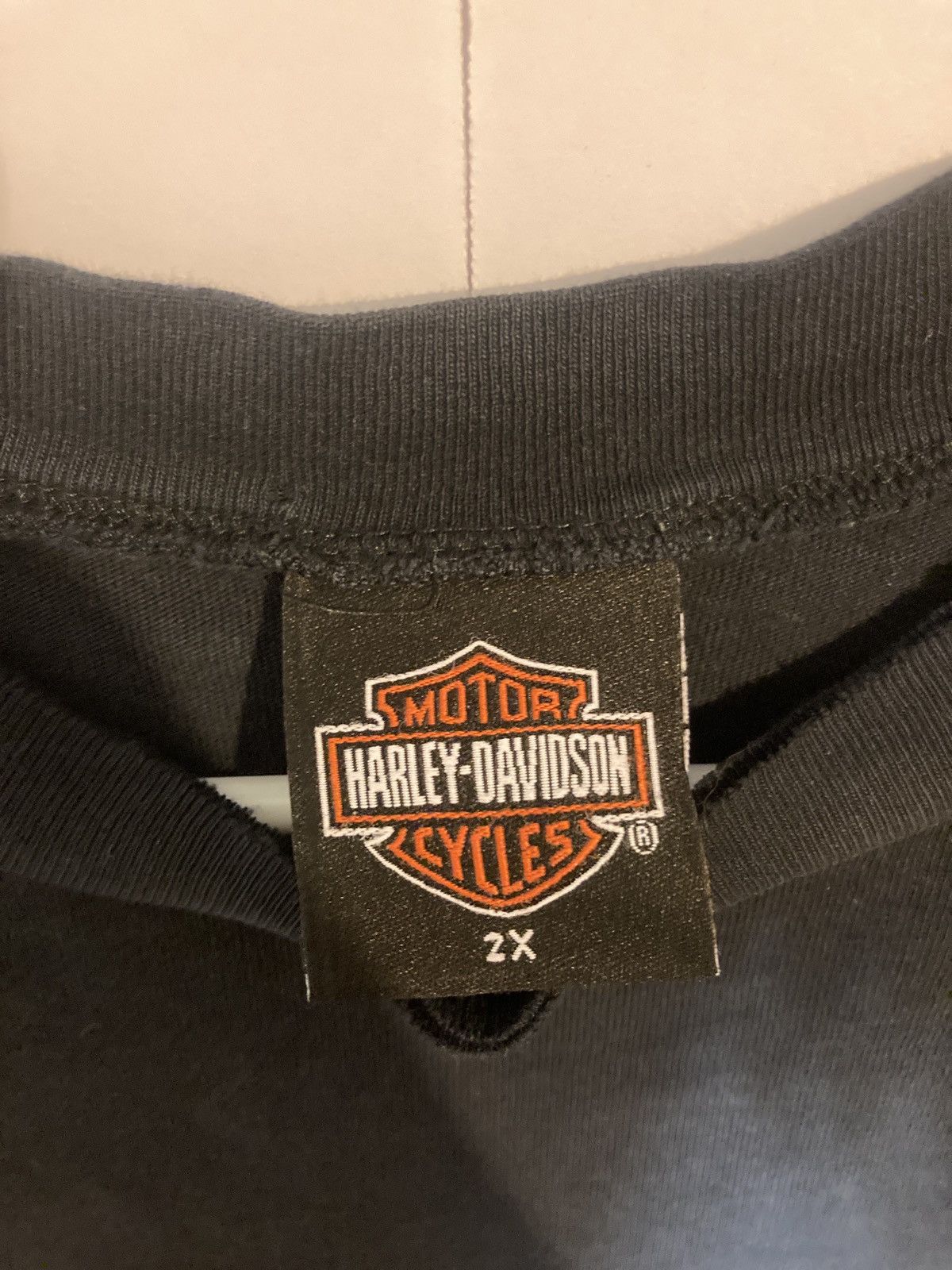 Harley Davidson × Vintage Vintage Harley Davidson red stripe tee Size US XXL / EU 58 / 5 - 3 Thumbnail