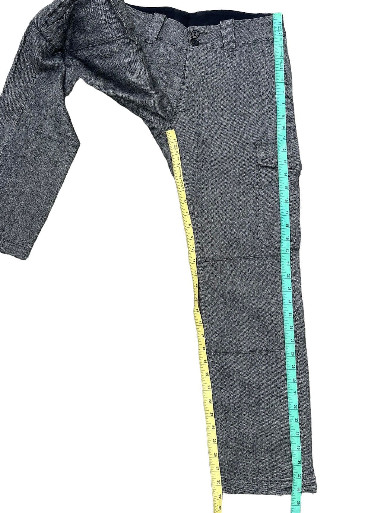 AKM AKM Made in Japan Lined Wool Cargo Cropped Trouser Grey Pant Size US 30 / EU 46 - 5 Thumbnail