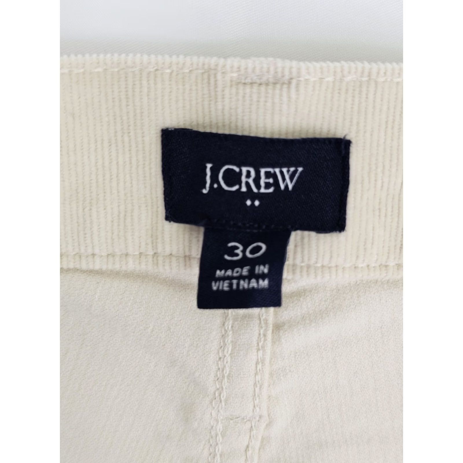 J.Crew J.CREW Full Length Corduroy Pants Women 30 Ivory Cream Straight Leg 32x29 Vintage: No Women’s Pants Size 24" / US 00 / IT 34 - 7 Thumbnail