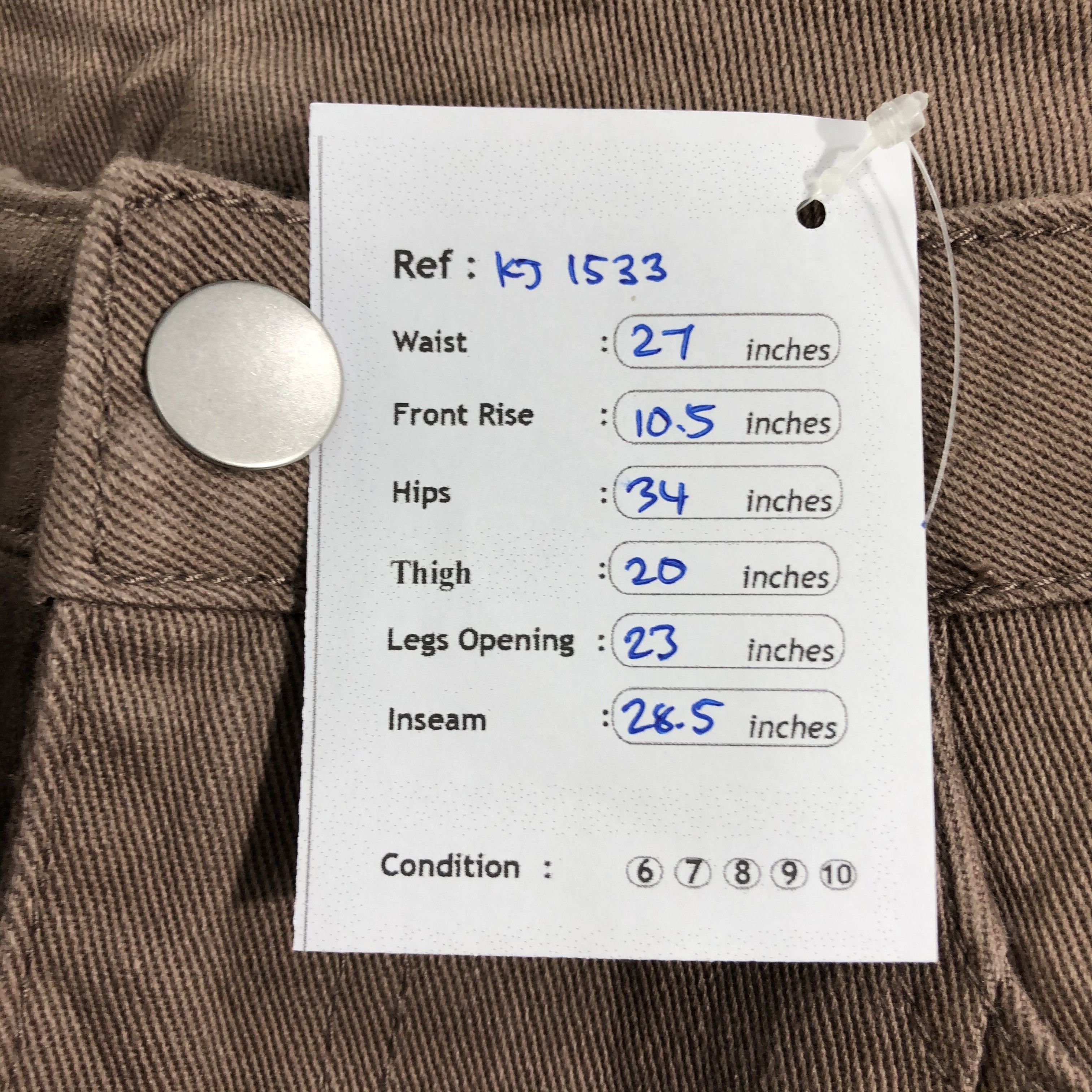 Japanese Brand Japanese Brand GRL Jeans Cropped Flare Denim KJ1533 Size 27" / US 4 / IT 40 - 10 Thumbnail