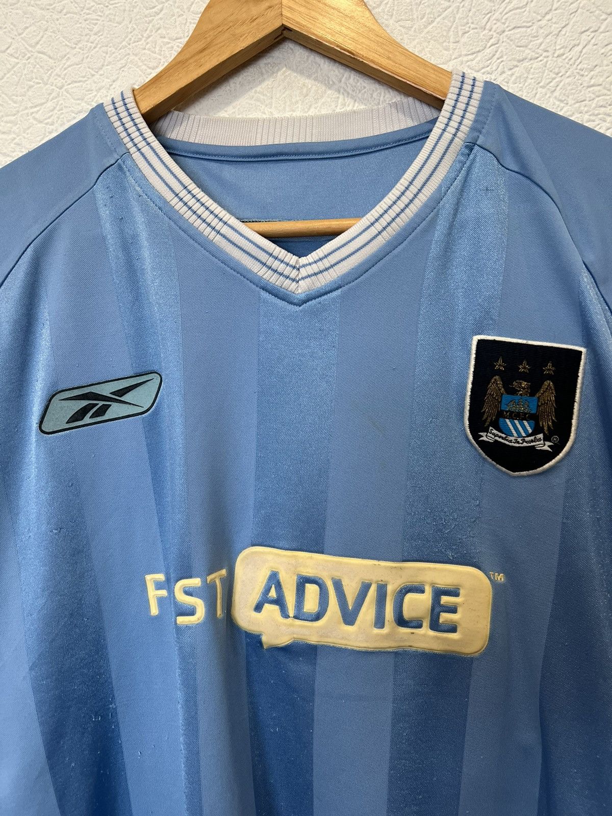 Reebok Manchester City Reebok 2003/2004 Home Kit Soccer Jersey Size US XL / EU 56 / 4 - 2 Thumbnail