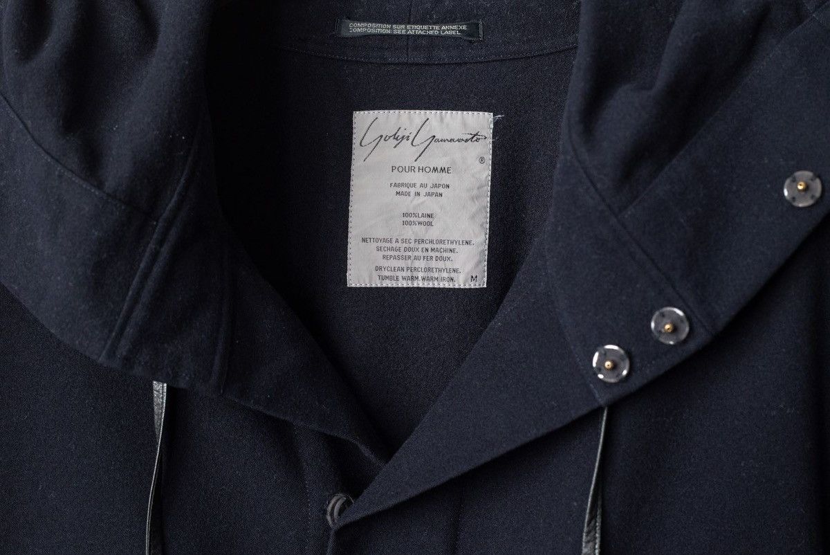 Yohji Yamamoto Yohji Yamamoto Pour Homme 80s Cropped Cargo Hoodie Size US M / EU 48-50 / 2 - 9 Thumbnail