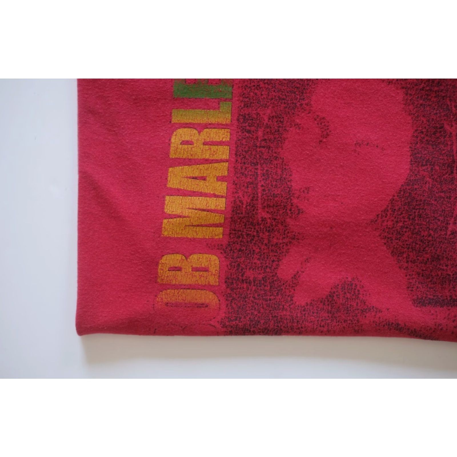 Vintage VINTAGE Bob Marley T-Shirt RED 90s Y2K Music Tour Reggae Rasta Men SZ M Shirt Short Sleeve Crew Neck Graphic Print Cotton Size US M / EU 48-50 / 2 - 4 Thumbnail