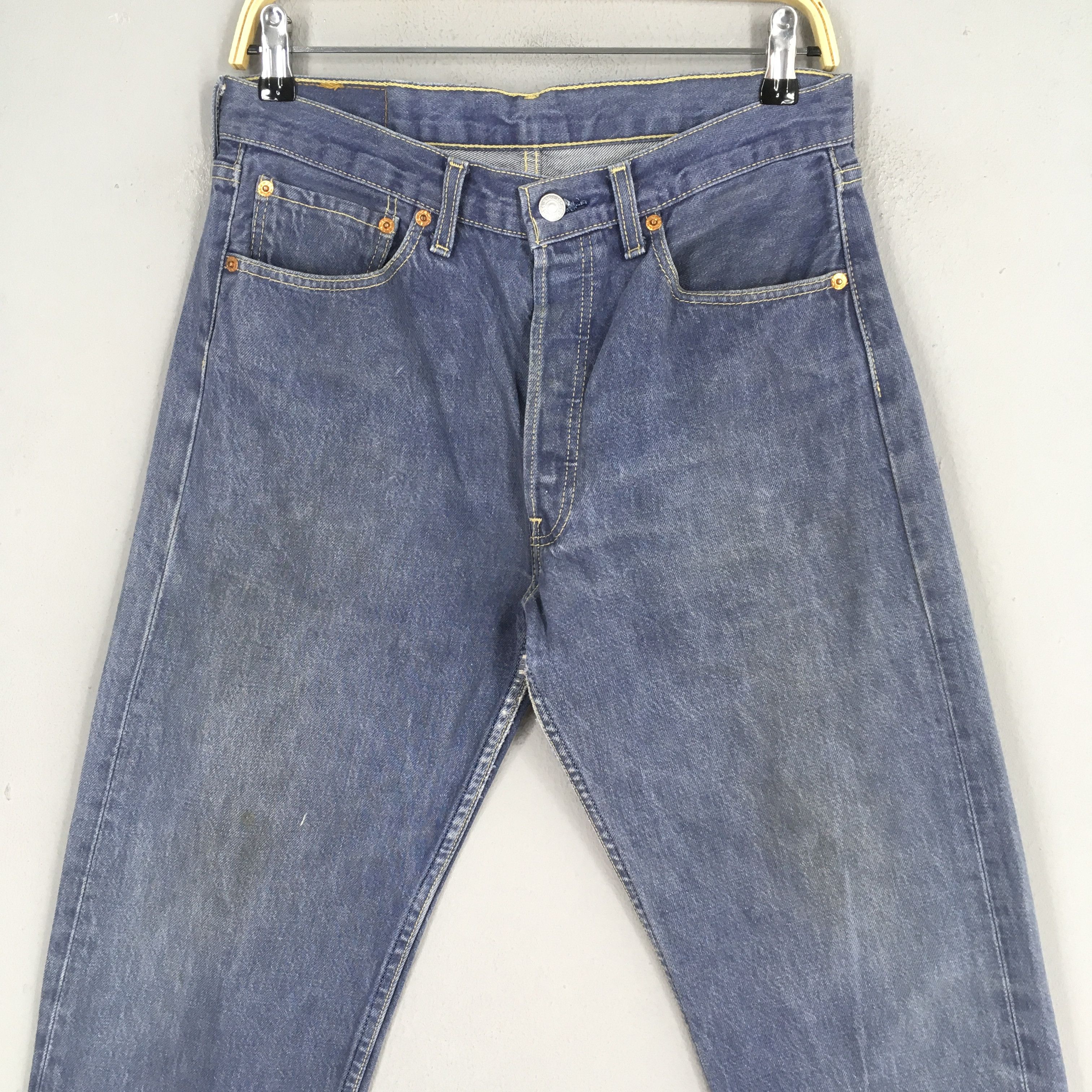 Levi's Size 29x30 Vintage 90s Levi's 501 Straight Leg Jeans S1630 Size US 29 - 2 Thumbnail