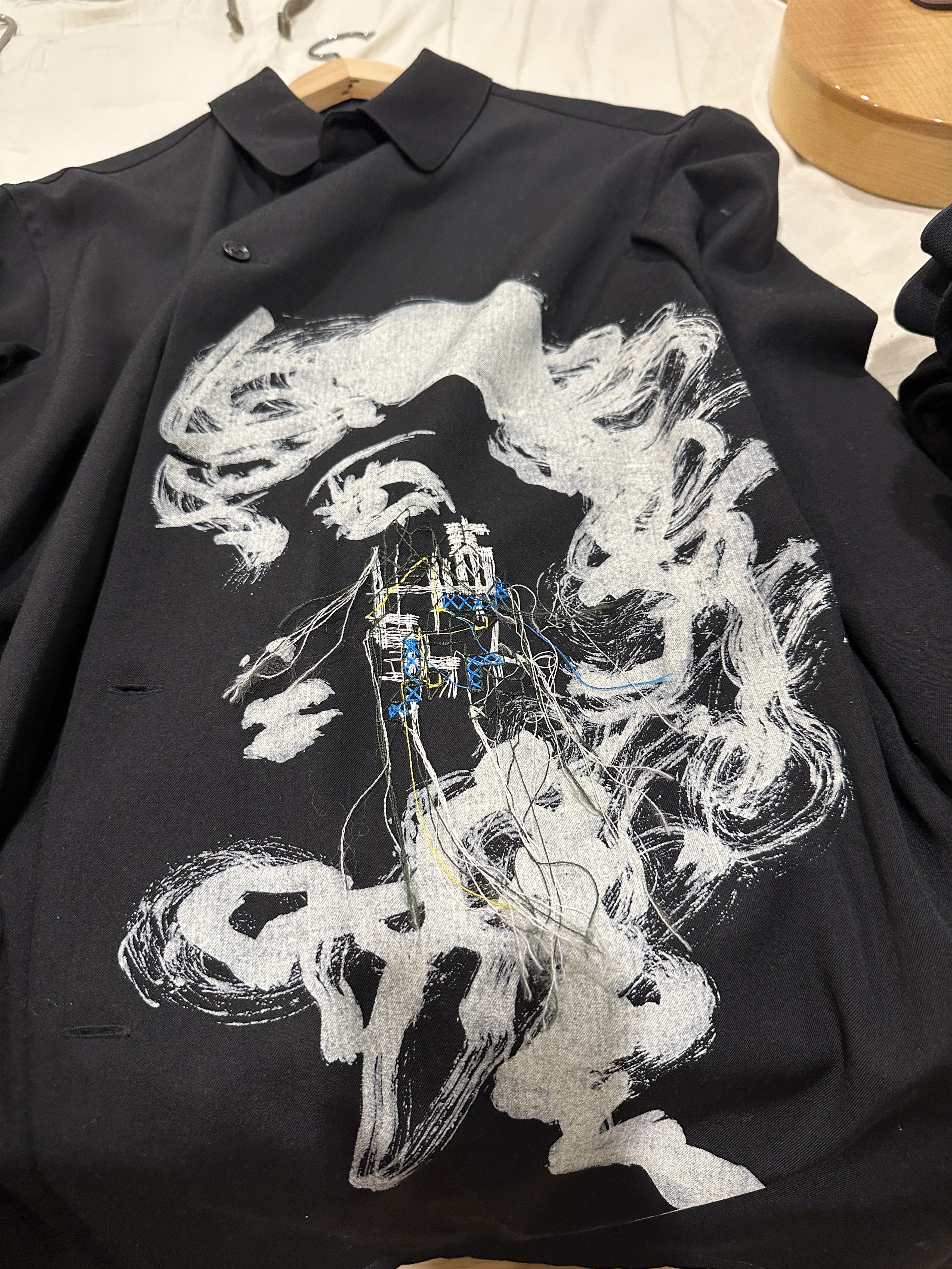 Yohji Yamamoto Yohji Yamamoto 16ss Wool Shirt/Jacket, Rie Size US M / EU 48-50 / 2 - 2 Thumbnail