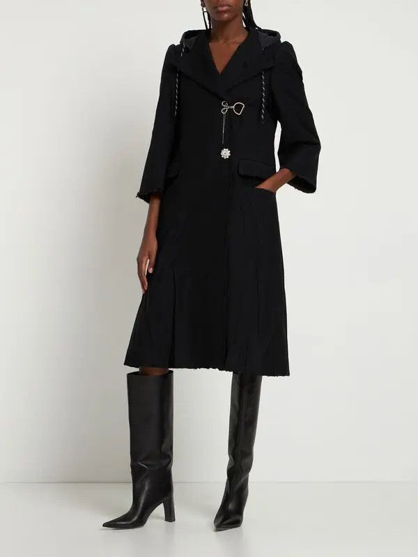 Balenciaga o1y0625 Hooded Coat in Black Size M / US 6-8 / IT 42-44 - 6 Thumbnail
