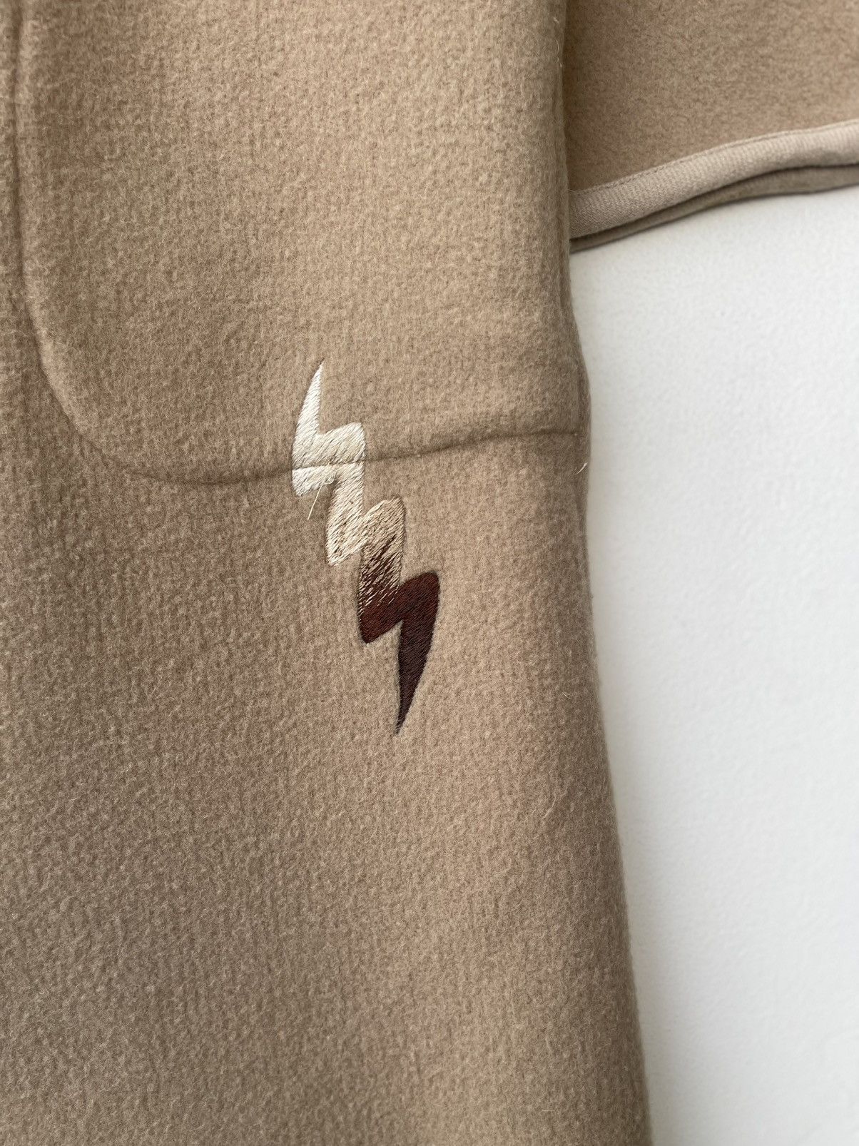 Kansai Yamamoto ARCHIVAL Kansai Yamamoto Wool Coat Embroidered Symbols Rare Size US L / EU 52-54 / 3 - 8 Thumbnail