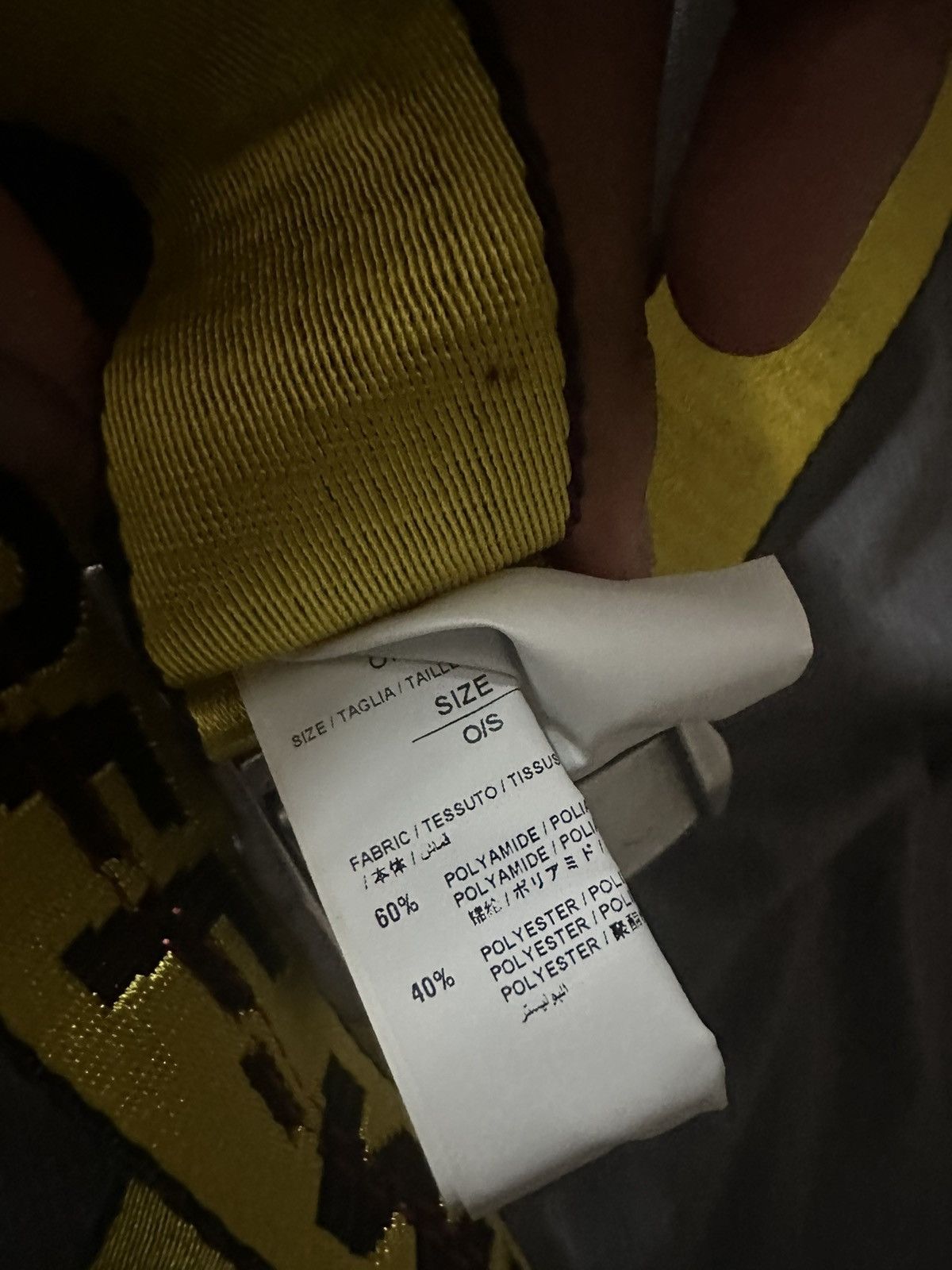 Off-White Off white industrial belt yellow Size ONE SIZE - 4 Thumbnail