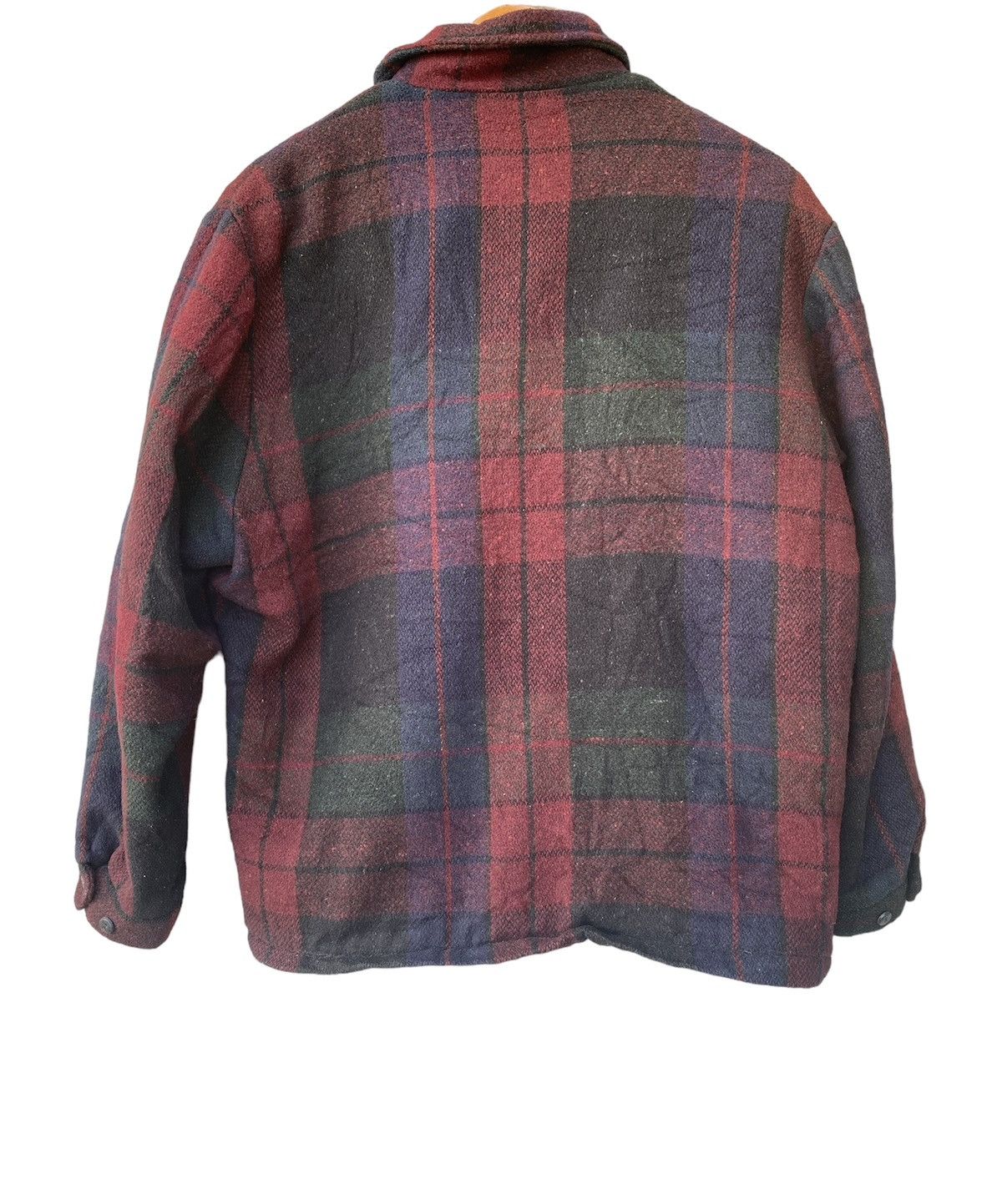 Vintage Vintage 90’s Cal Craft Plaid Sherpa wool Jacket Size US L / EU 52-54 / 3 - 2 Thumbnail