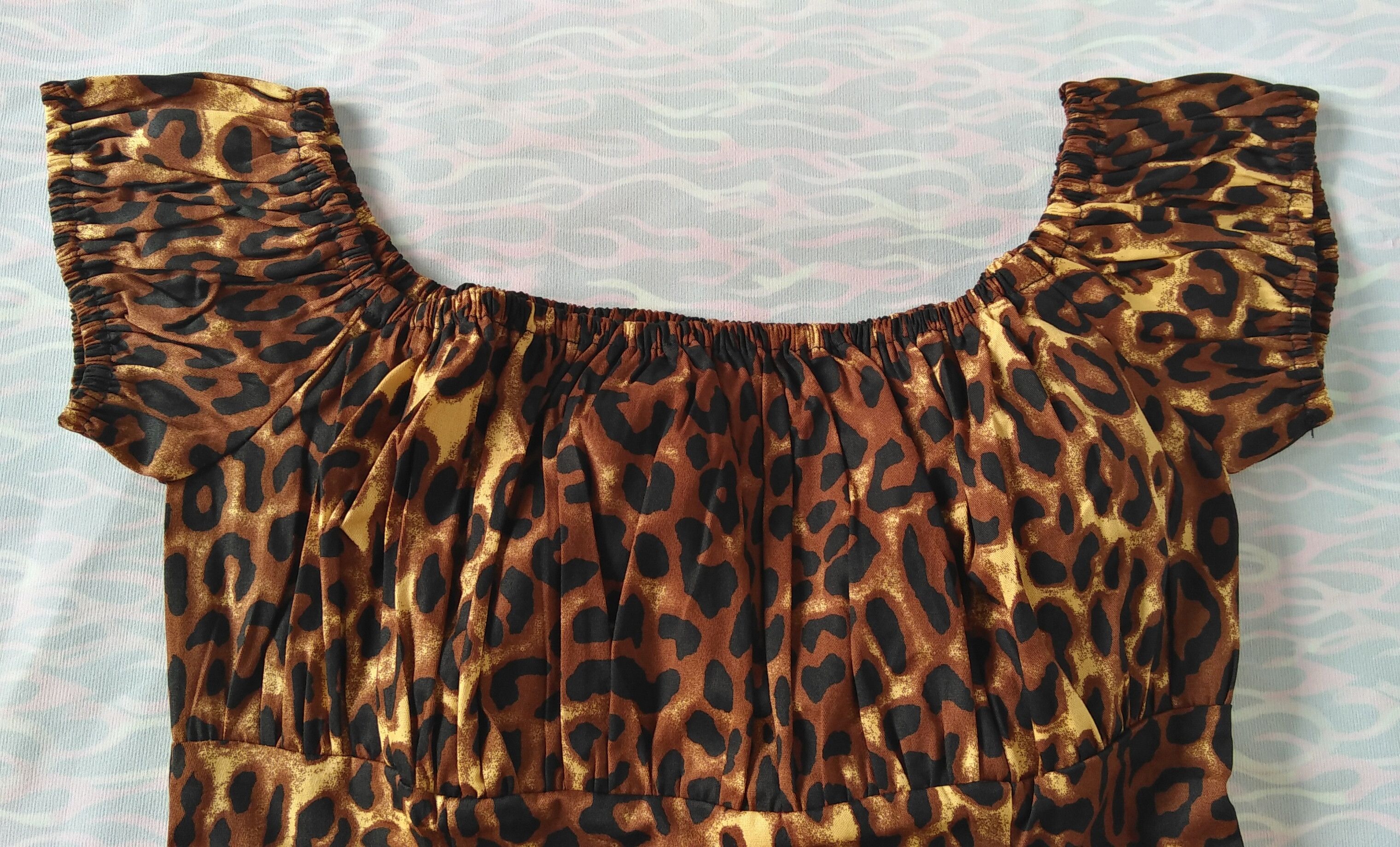 Other Women tops leopard print off shoulder slim fit blouse Size XL / US 12-14 / IT 48-50 - 3 Thumbnail