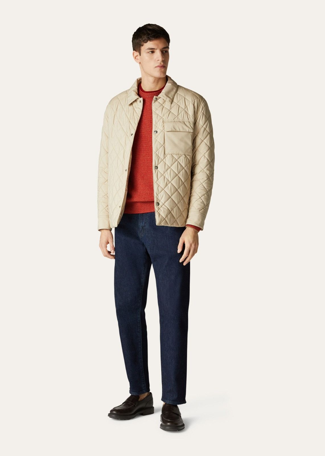 Loro Piana o1srvl11e1124 Quilted Windwish Jacket in Ivory Size US M / EU 48-50 / 2 - 4 Thumbnail