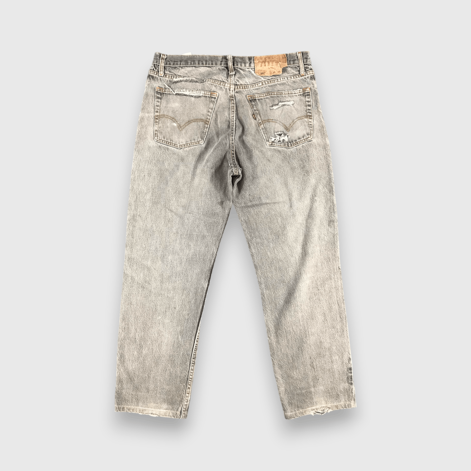 Levi's Vintage 90s Ripped Levis 501 Earth Tone Jeans-J1600 Size US 36 / EU 52 - 2 Thumbnail