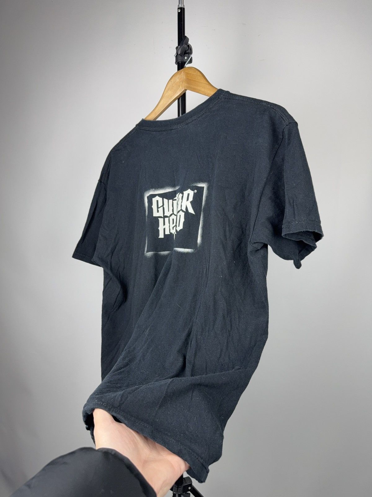 Vintage 2009 PromoGuitar Hero 5 Graphic Game T-Shirt Black Gildan Size US L / EU 52-54 / 3 - 14 Thumbnail