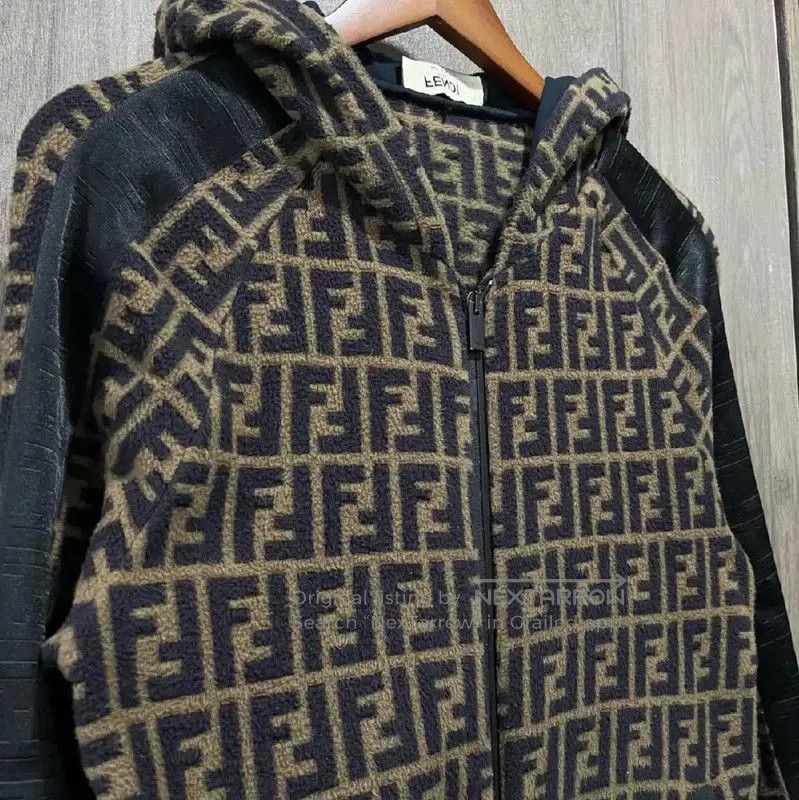 Fendi Fendi Women's Brown Leather Jacket Size S . Size S / US 4 / IT 40 - 4 Thumbnail