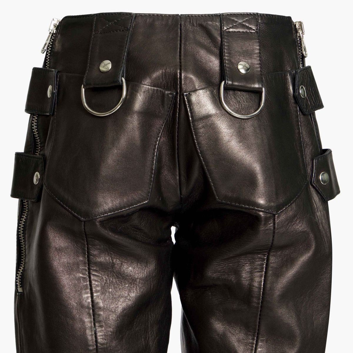 Dolce & Gabbana SS 2000 BONDAGE LEATHER CAPRI Size 28" / US 6 / IT 42 - 5 Thumbnail