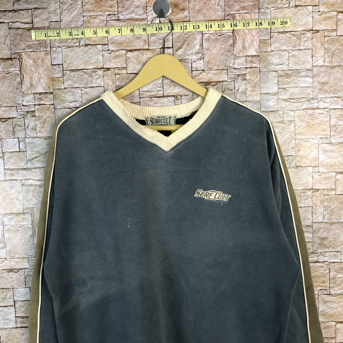 Vintage Surf Cult australia vintage Green Sweatshirt #A697 Size US L / EU 52-54 / 3 - 2 Thumbnail