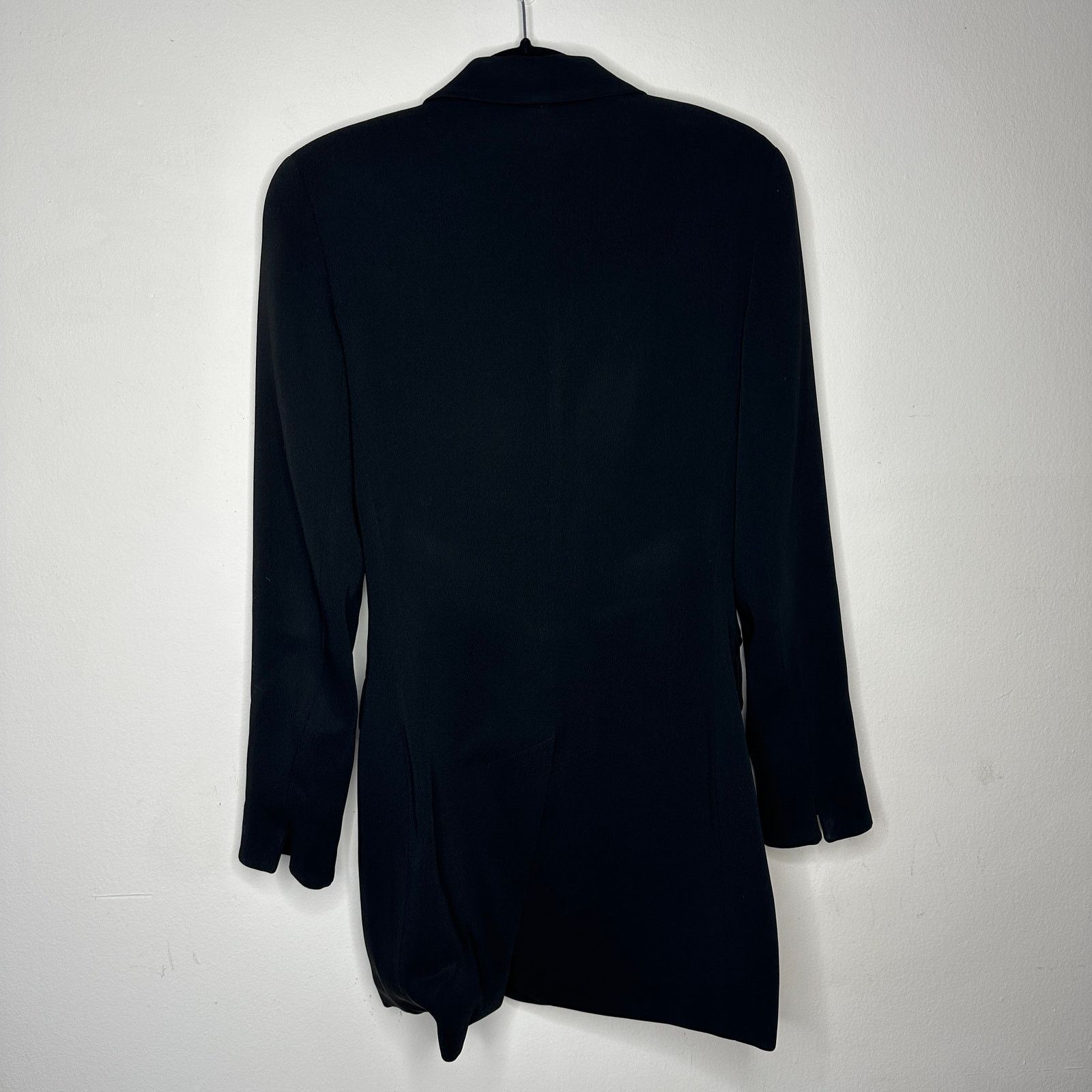 Other Philippe Adec Black Double Breast Wool Dress Jacket Blazer 4 Size S / US 4 / IT 40 - 4 Thumbnail