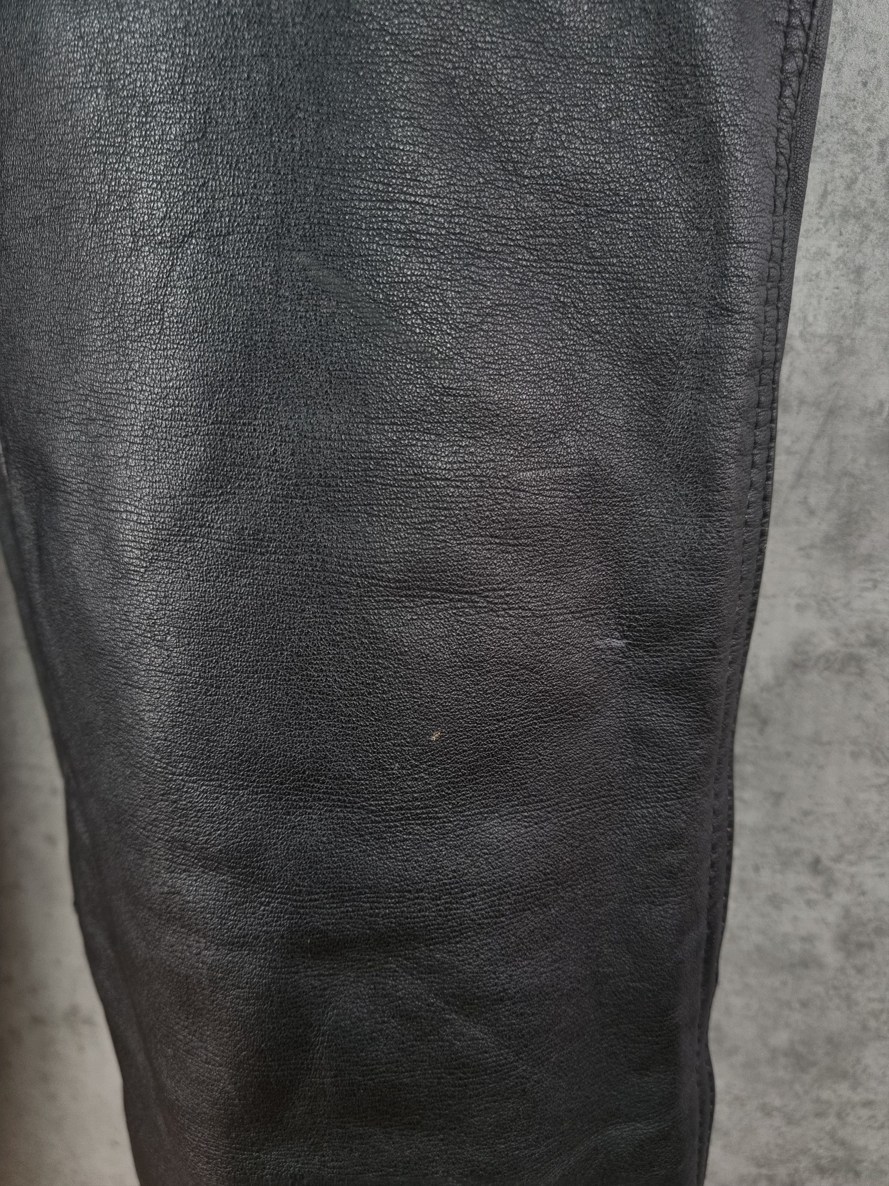 Genuine Leather × Vintage High Waist Leather Retro Pants. Size US 34 / EU 50 - 16 Thumbnail