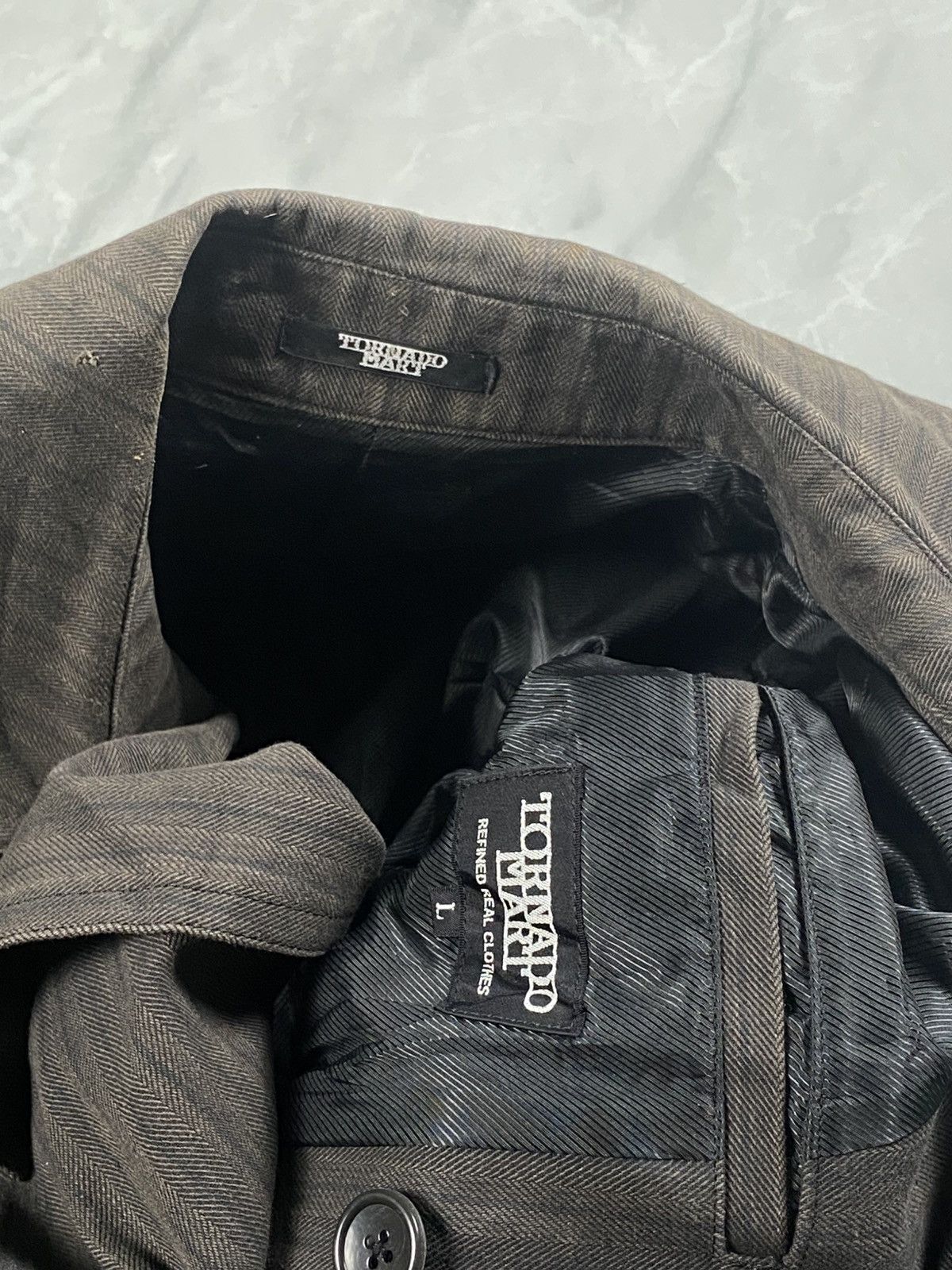 Tornado Mart Grail Vintage Tornado Mart Double Breasted Heavy Coat Jacket Size US M / EU 48-50 / 2 - 11 Thumbnail