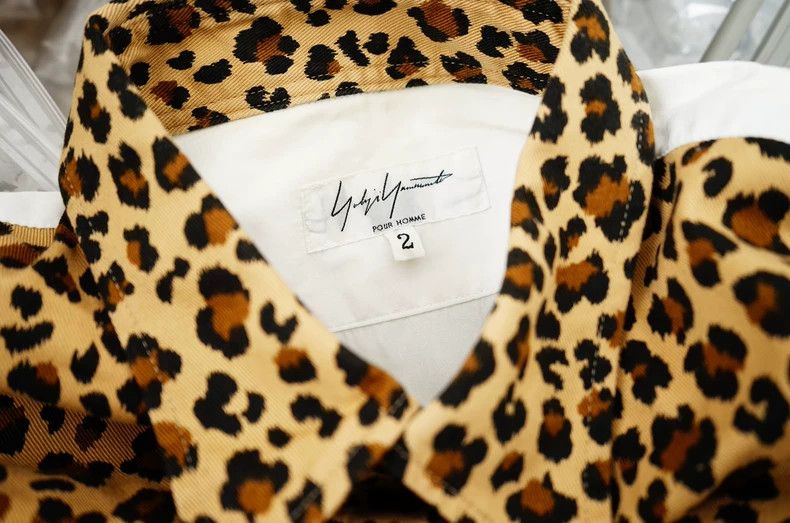 Yohji Yamamoto Yohji Yamamoto Leopard Patchwork Collar Shirt Size US M / EU 48-50 / 2 - 7 Thumbnail
