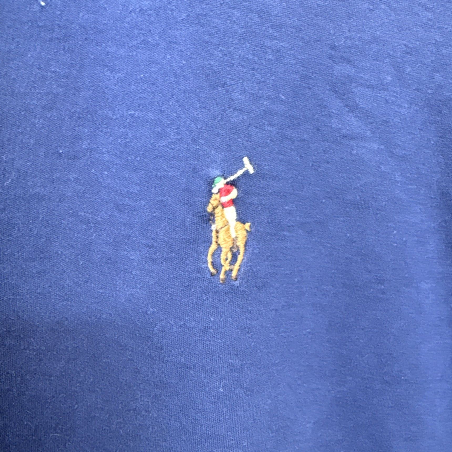Polo Ralph Lauren VINTAGE Polo Ralph Lauren Logo Embroidered Custom Slim Fit Polo Shirt Blue 2XL Pony Mens Size US XXL / EU 58 / 5 - 7 Thumbnail
