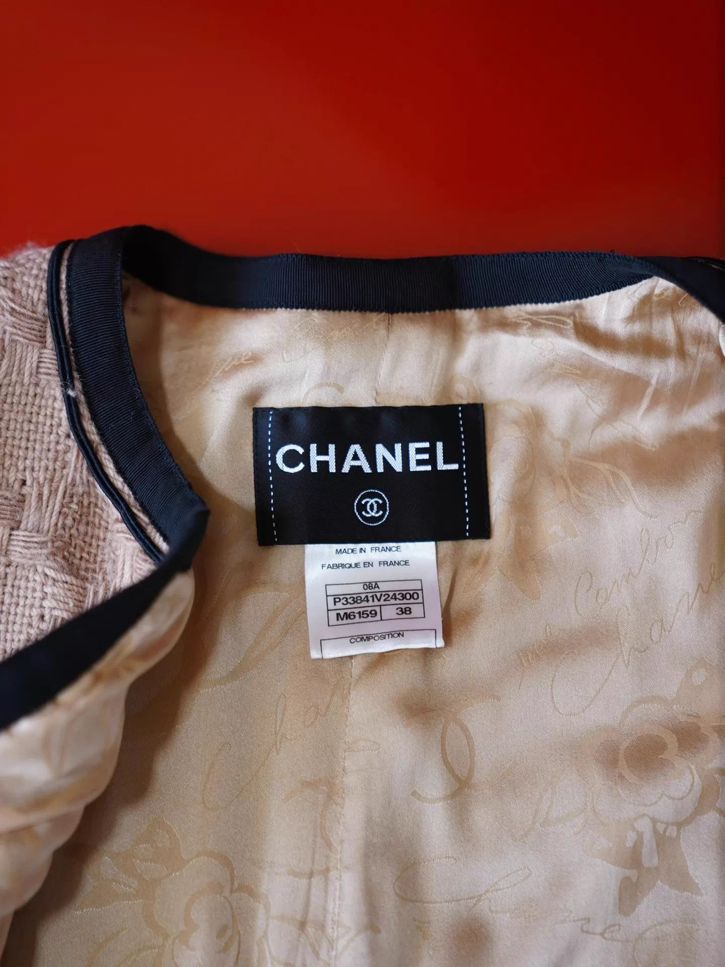 Chanel Chanel 2008 Khaki Wool Knit CC Button Jacket Size S / US 4 / IT 40 - 7 Thumbnail