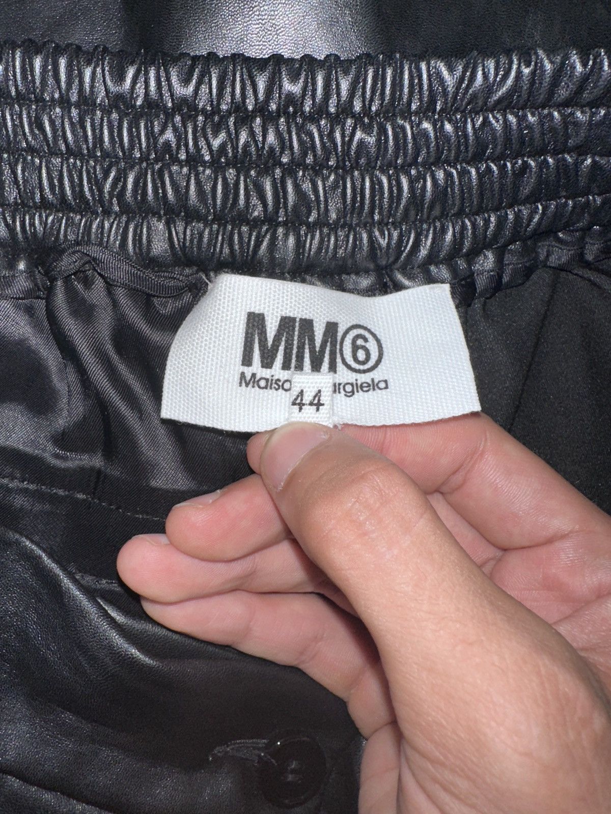 MM6 Hybrid Waist Vegan Leather Pants Size US 44 / EU 60 - 6 Thumbnail