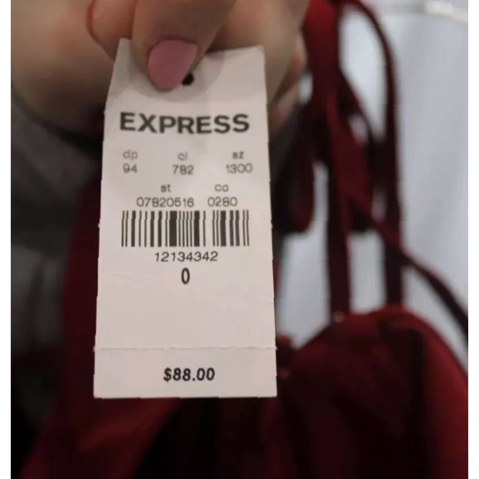 Express NEW NWT Express Red Tie Strap Tiered Ruffle Midi Dress Size 0 Womens Size XS / US 0-2 / IT 36-38 - 3 Thumbnail