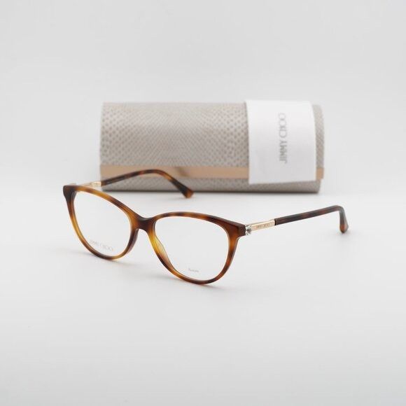 Jimmy Choo Jimmy Choo JC287 0086 00 Eyeglasses Havana 54mm Cat Eye Size ONE SIZE - 10 Thumbnail