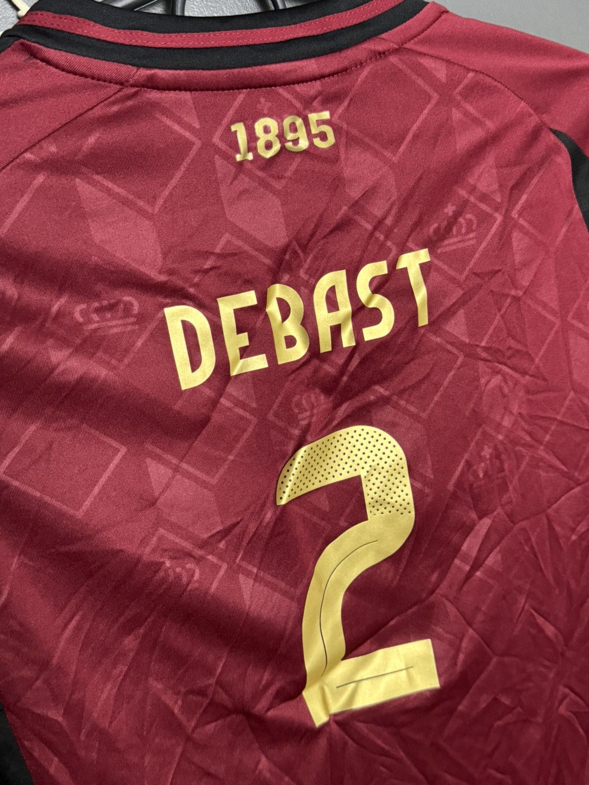 Adidas KIDS New Belgium 2024 Home Debast Football Jersey T-Shirt Size US XS / EU 42 / 0 - 3 Thumbnail