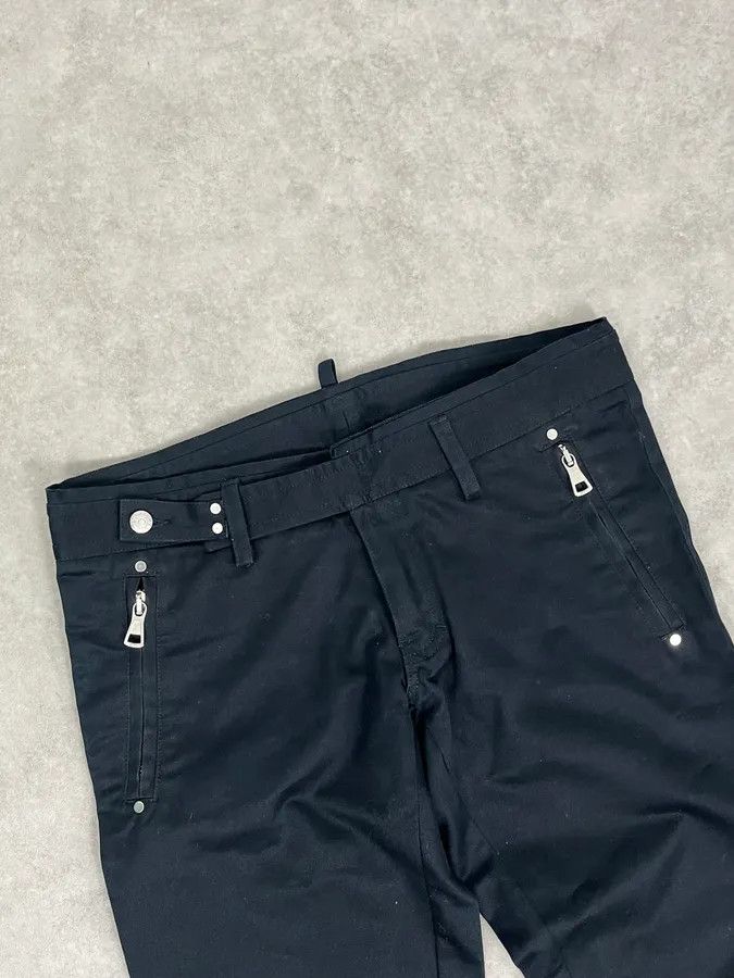 Dsquared2 AW2002 Dsquared2 Black Buttoned Zip Bootleg Pants Size 28" / US 6 / IT 42 - 6 Thumbnail
