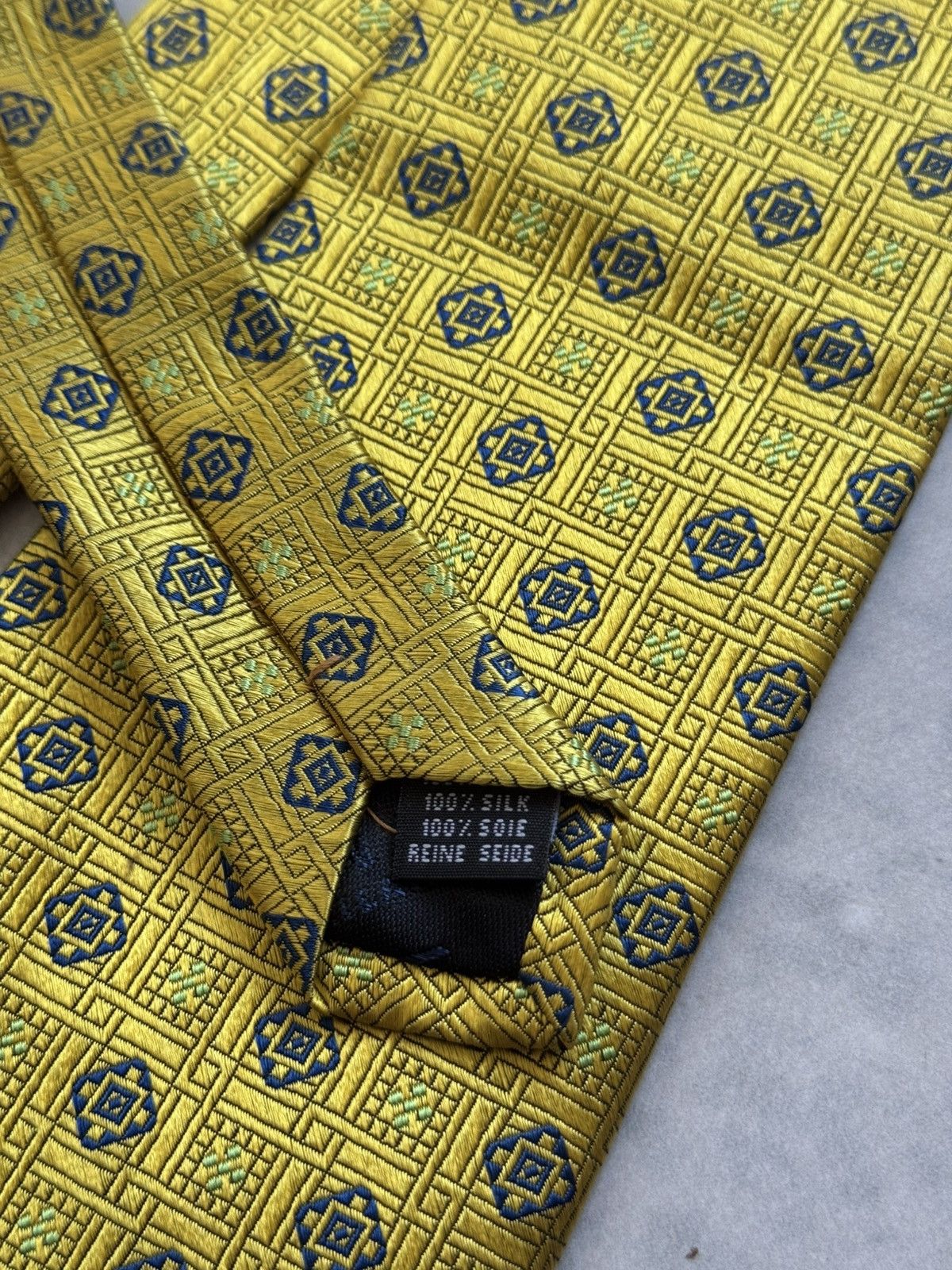 Canali × Vintage Canali yellow tie vintage Size ONE SIZE - 5 Thumbnail