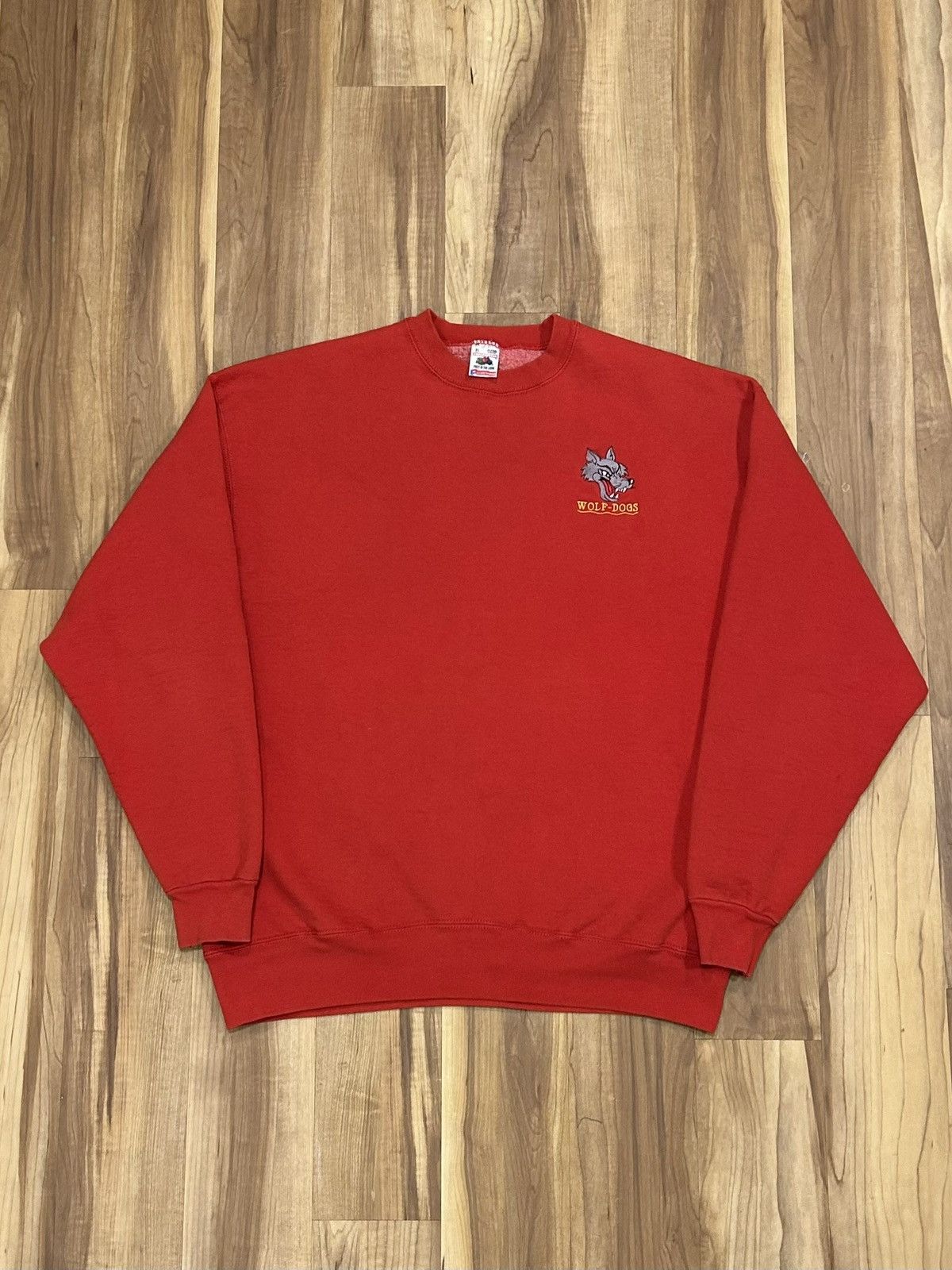 Fruit Of The Loom Vintage Wolf-Dog Crewneck Size US XL / EU 56 / 4 - 1 Thumbnail