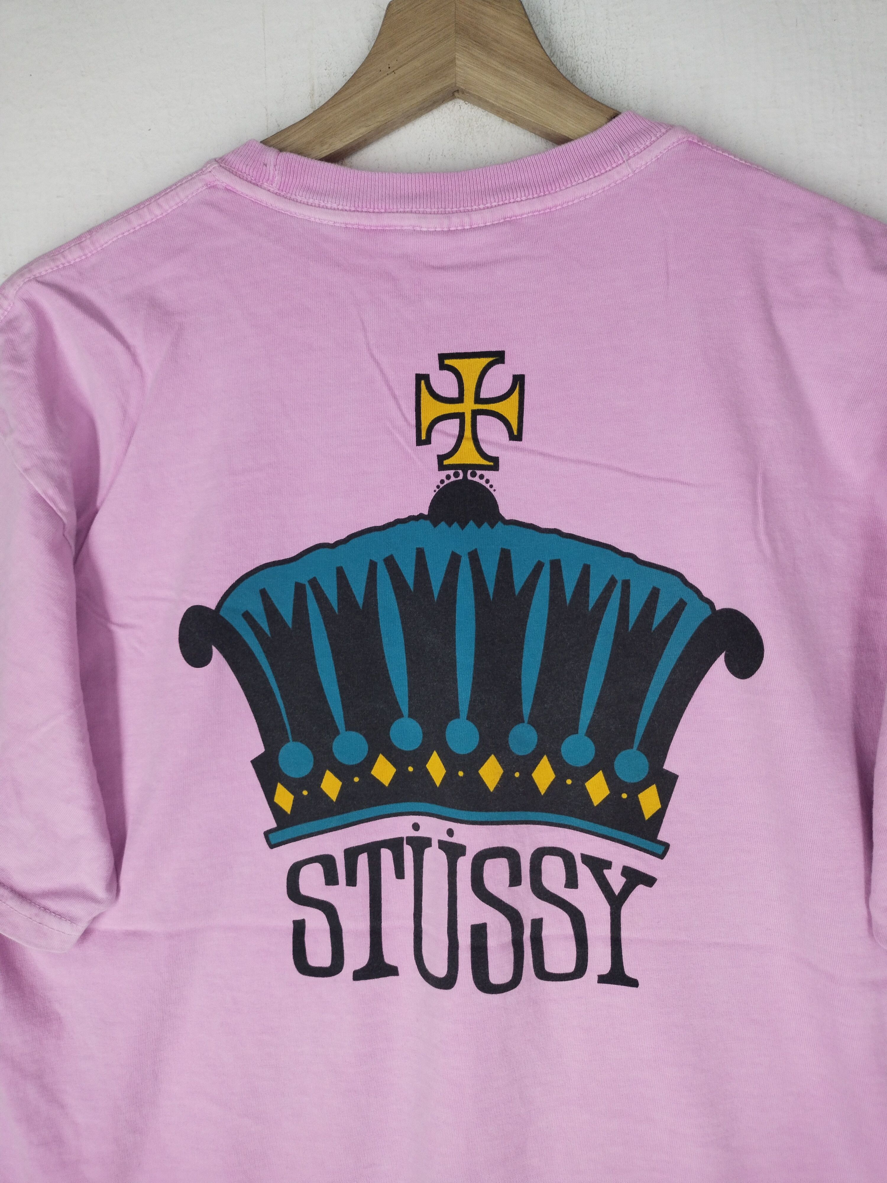 Stussy Stussy The Crown Pink Shirt Size US M / EU 48-50 / 2 - 6 Thumbnail