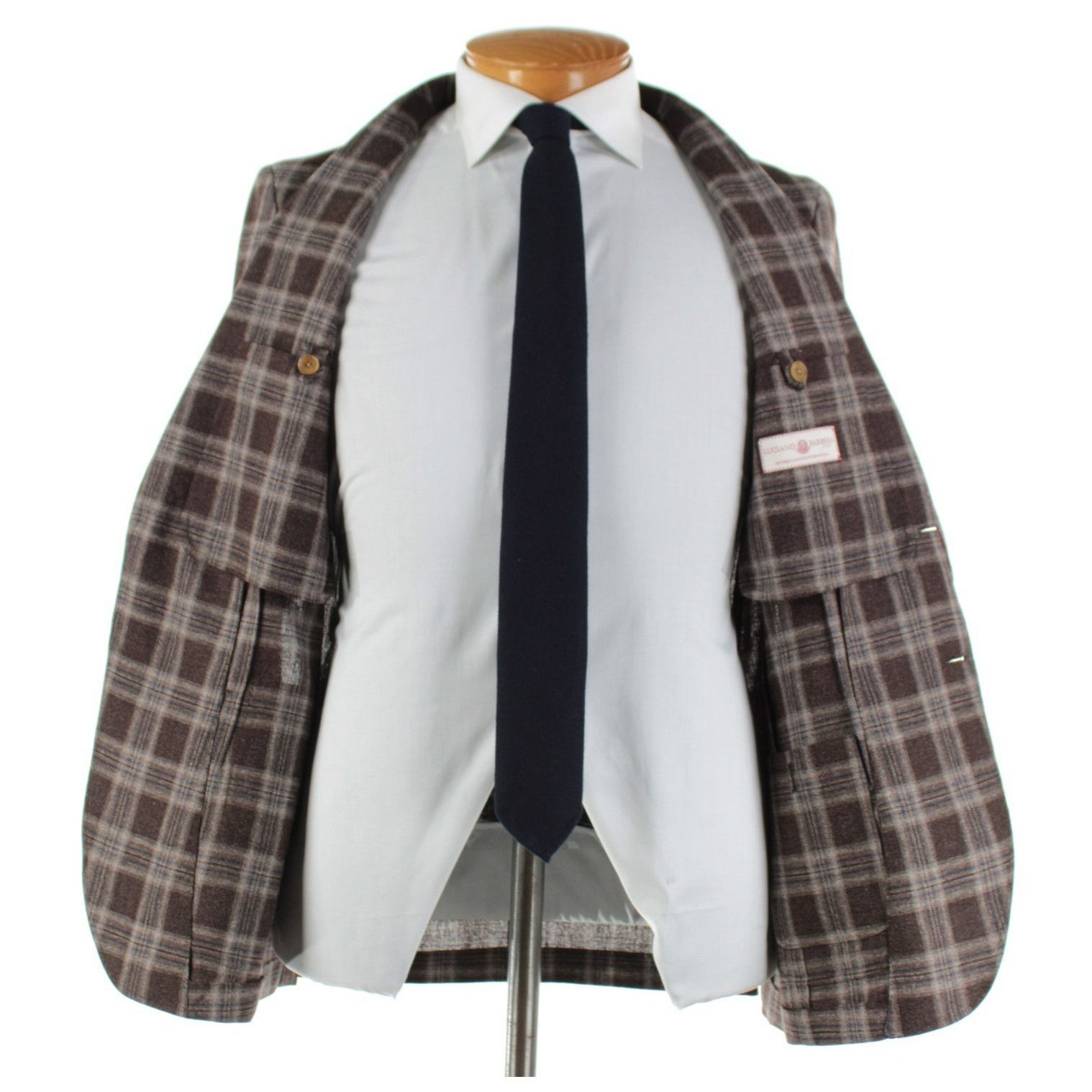 Luciano Barbera Luciano Barbera Sport Coat Size 38 US in Brown Size 38R - 6 Thumbnail